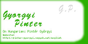 gyorgyi pinter business card